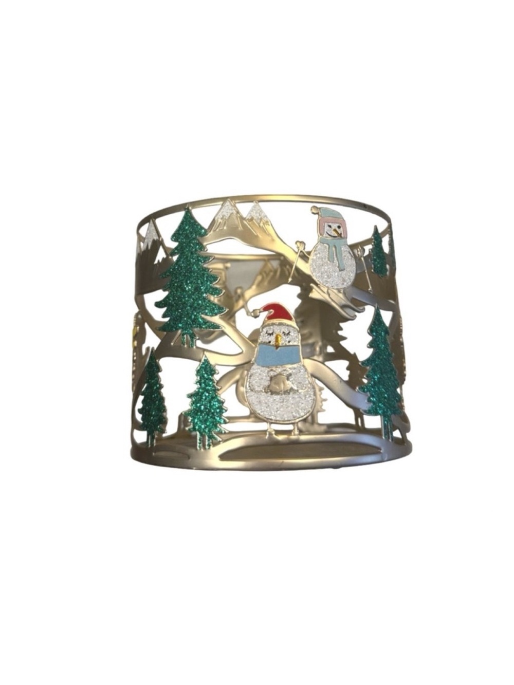 Snowmen Candle Holder - Picture 2 of 3